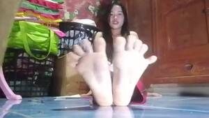 Filipino Foot Porn - Stephanie's Amateur Filipina Foot Tease #5 (Dirty Stinky Socks) - Feet9