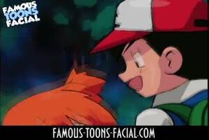 Famous Toon Porn Pokemon - Misty deepthroating Ash's cock on her knees in pokemon porn cartoon