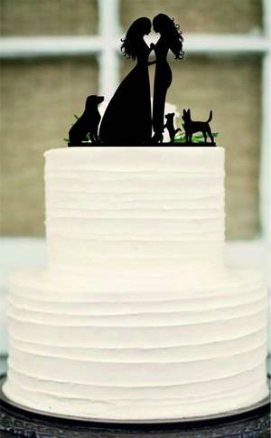 Human Cake Adventure Time Lesbian Porn - Lesbian Cake Topper, Same Sex Cake Topper, Mrs and Mrs Wedding Cake Topper