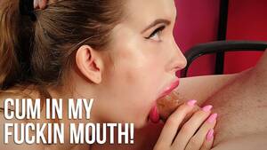 jizz girlfriend mouth - Cum in my Fucking Mouth! Horny GIrlfriend Swallows his Cum! - Pornhub.com