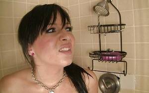 Ashli Orion Porn Green Earings - Brunette Ashli gives her boyfriend a blowjob with facial in the bathroom |  bang.com