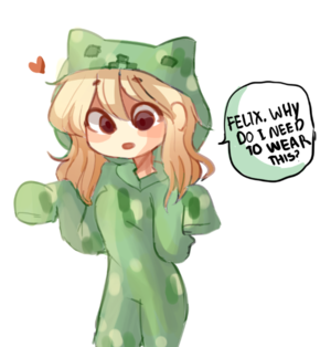 Cute Chibi Porn - felix, why do i need to wear this..?\