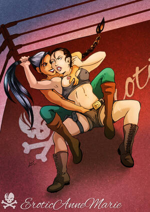 Cartoon Lesbian Porn Wrestling - Lesbian wrestling by ReinaCanalla - Hentai Foundry