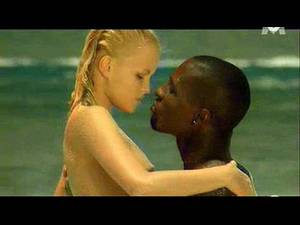 beach blonde interracial - 