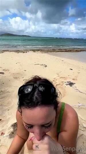 beautiful blowjob beach - Watch Woe Senpai POV Blowjob at Beach - Pov, Teen, Public Porn - SpankBang