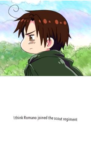 hetali anal piss - Romano is the new Levi - short and constantly pissed <- OMG. Hetalia/Attack  on Titan mashup!