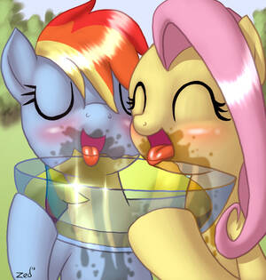Mlp Porn Pee - Rule 34 - blush closed eyes drinking duo equine female feral fluttershy (mlp)  friendship is magic hair horse my little pony nude peeing pegasus pony  rainbow dash (mlp) tongue urine watersports wings