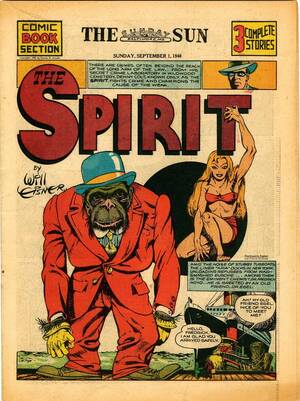 1940 Comic Book Porn - The Spirit weekly newspaper comic book section \