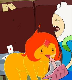 Adventure Time Finn Has Sex - Handsome Flame Queen have fun with Finn pink cigar