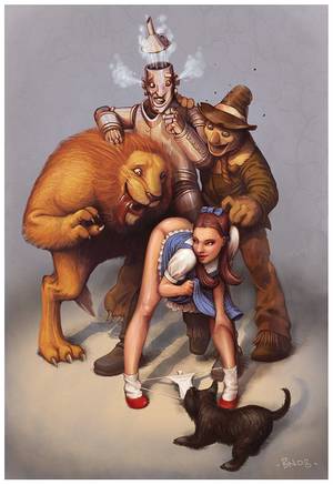 fantasy adult toons - Dorothy, you dirty girl! the adult version of Wizrd of OZ LOL