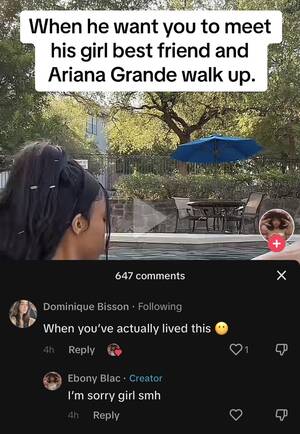 Get Ariana Grande Porn Captions - mikey's (from social house) girlfriend commented this on a tiktok :  r/ariheads