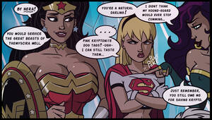 Black Superwoman Cartoon Porn - Wonder Woman Supergirl Circe panel practice by BlackToe - Hentai Foundry