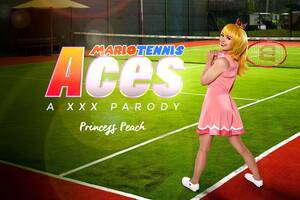 Mario Tennis Porn - Mario Tennis Aces: Princess Peach A XXX Parody - VR Cosplay Porn Video |  VRCosplayX