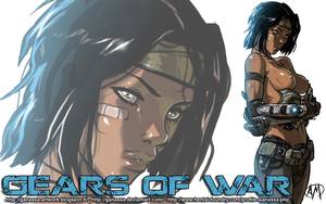 gears of wars cartoon nude - GOW 3 - Samantha Byrne Wallpaper