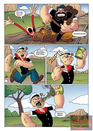 Boring Sex Cartoon - Powerful Popeye defeats big bad villain to - Cartoon Sex - Picture 1