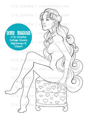 Coloring Pages For Adults Only Porn - Adult Coloring book PDF Pin-up Girls retro style, nude coloring book  instant download vintage pinups, 14 pages