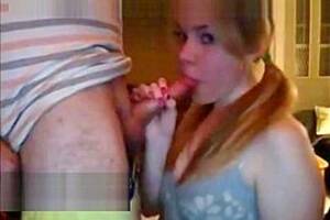 amazing amateur deepthroat cam - Awesome amateur teen redhead blowjob deepthroat in cam with final facial  very ho, watch free porn