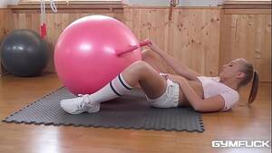 exercise ball fuck - Gym fuck with wet tight pussy teen Milana Blanc fucking freaky dildo ball -  XVIDEOS.COM