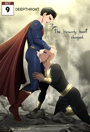 Cartoon Superheroes Porn Blowjob - Rule 34 - 2boys bald balls black adam black adam (2022) black hair blowjob  city clark kent dc dc comics dc extended universe deepthroat defeated  dwayne â€the rockâ€ johnson erect while sucking