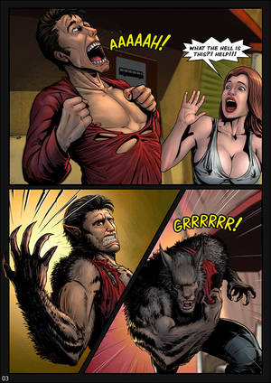 Female Cartoon Comic Porn - Werewolf