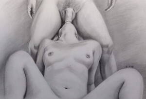 erotic drawings hardcore - Here is another one of my erotic drawings in pencil :) Porn Pic - EPORNER