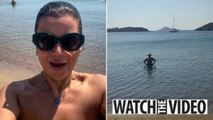 milf nude beach video - The View's Ana Navarro looks nearly nude in sexy strapless swimsuit as host  shows off swimming skills in new videos | The US Sun