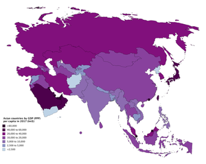 Girlsdoporn Asian - List of Asian countries by GDP (PPP) per capita - Wikipedia