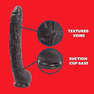black dildo suction basic - Doc Johnson Classic - Dick Rambone - 17 Inch Dildo with Suction Cup - 7.38  in. Girth and 13.4 in. Insertable Length - O-Ring Harness Compatible - Black  : Amazon.ca: Health & Personal Care