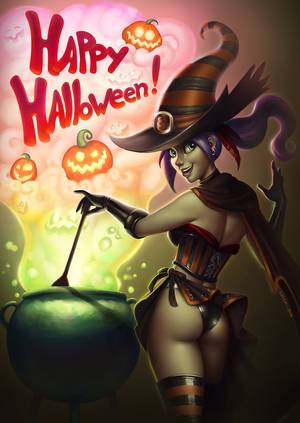 Black Witch Cartoon Porn - Happy Halloween~KimiSz