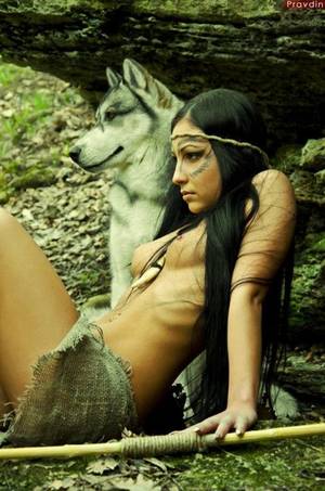 american indian maiden porn - indian native american wolf. So in love with this.