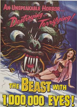 Classic Monster Porn - Retro Porn Poster