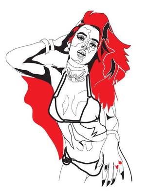 Bella Thorne Cartoon Porn - Bella Thorne Black and White Erotic Art Print Erotica - Etsy Sweden