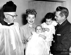 desi arnaz jr nude - Lucille Ball and Desi Arnaz with Daughter Lucie and Son Desi Jr. on His  Christening