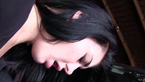 hardcore fucking black girl wig - A black haired bitch is getting her sexy throat held while fucked - PornID  XXX