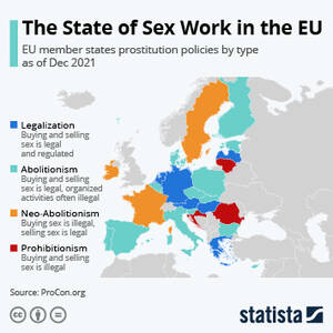 Banned European Porn - Chart: The State of Sex Work in the EU | Statista