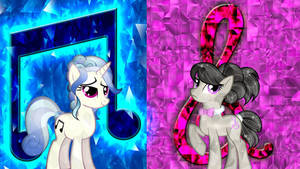 Mlp Eg Vinyl Scratch Porn - My Little Pony Friendship is Magic wallpaper probably with anime entitled  Crystal Vinyl Scratch and Octavia