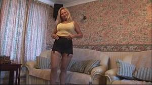 fat blonde up skirt - Mature blonde with great body in tight mini skirt