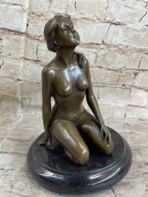 classic nudist naked - Amazon.com: Classic Naked Nude Woman with Large Breast Dorm/Mancave Bronze  Figurine : Home & Kitchen
