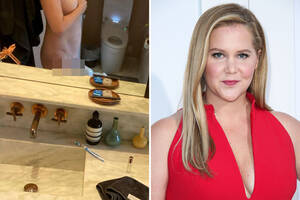 Amy Schumer Big Tits - Amy Schumer poses completely nude to show off C-section scar as pals Nicole  Richie & Paris Hilton applaud 'hot girl' pic | The US Sun