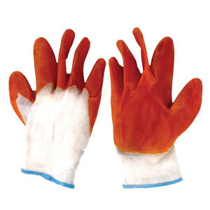 Blonde Lesbian Chunkers - Orange Nitrile Safety Gloves - Steve & Leif