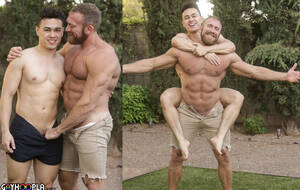 Daddy Gay Porn Stars - WATCH: Massive Muscle Daddy Ian Cage Eats Kit Thorne's Cum After Fucking  His Ass Bareback | STR8UPGAYPORN