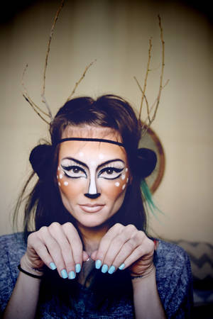 Deer Costume Porn - deer makeup