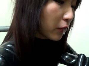 latex dressed girls sucking cock - Girl Suck A Cock Of A Master Dressed In