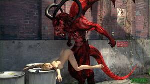 monster sex demon slut - Blonde slut has the time of her life, as a summoned demon performs the  fucking ritual on her.