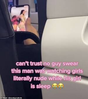 girls sleeping naked - Plane passenger busts man looking at nude videos of women - while own  girlfriend sleeps next to him | Daily Mail Online