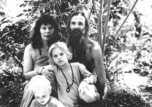 Family Orgy Nude - Noa Maxwell with his parents and brother Jo (bottom left) at the ashram in