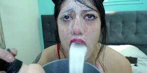 latina drink piss - CAMGIRL LATINA DRINK A COCKTAIL OF PISS AND PUKE - ThisVid.com