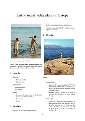 europe nudism naturalists nude - List Of Social Nudity Places In Europe : Bern Ce : Free Download, Borrow,  and Streaming : Internet Archive