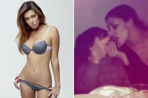 Belen Rodriguez - Playboy model erotic tongue kiss video by Belen Rodriguez on toddler son  Santiago blasted | Daily Star