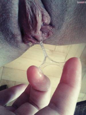 huge fat wet pussy selfie - Sticky wet pussy bubbling pussy juice between fingers and vagina